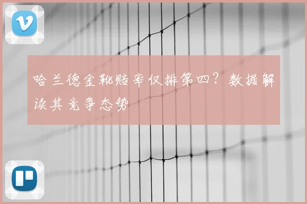 哈兰德金靴赔率仅排第四？数据解读其竞争态势